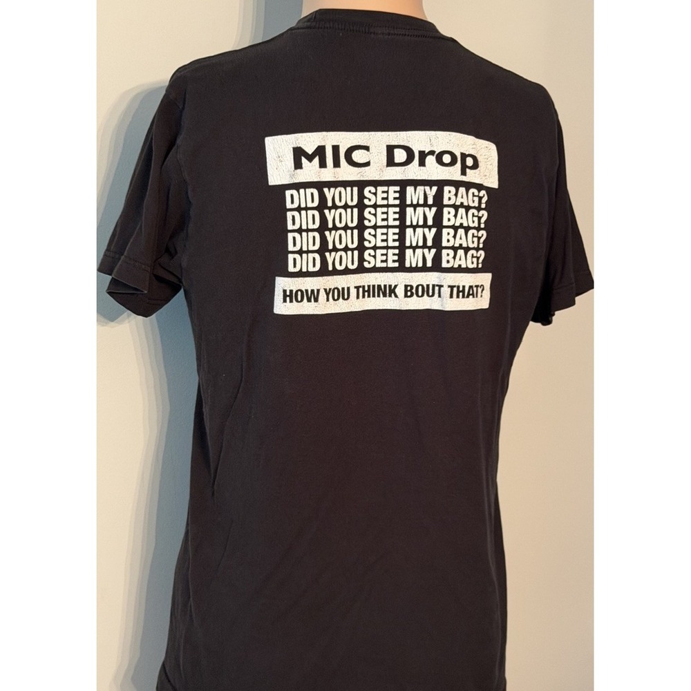 BTS Tiny Tan Shirt Men's Medium Anime Concert Mic Drop Black T-Shirt - Picture 3 of 4